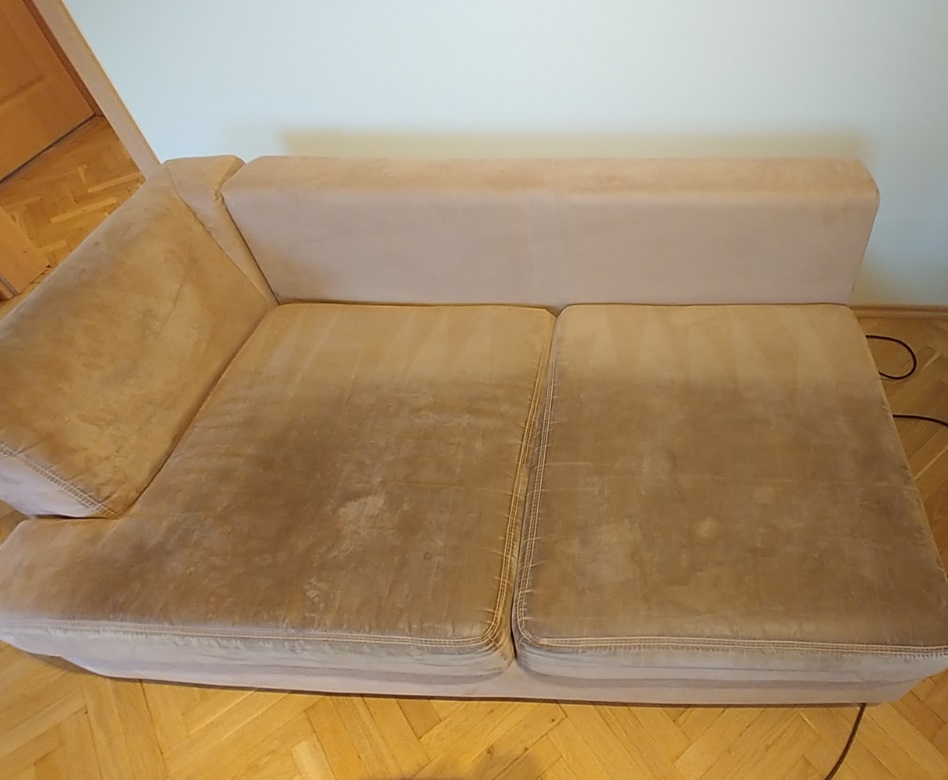 pranie kanapy Warszawa - przed